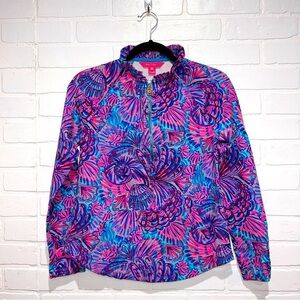 Lilly Pulitzer UPF 50+ Popover in Turquoise Oasis Shellidascope